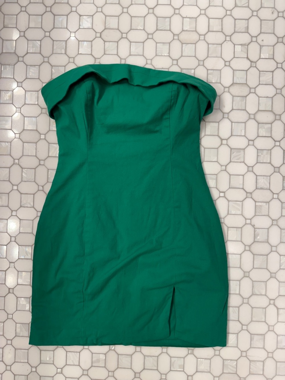 NWT Runaway the Label Crystal Strapless Emerald Green Mini Dress